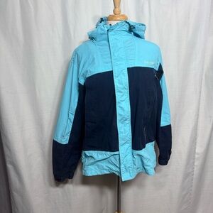 HUF Rare Sample Blue Colorblock Windbreaker Skateboard Jacket Tech-wear M